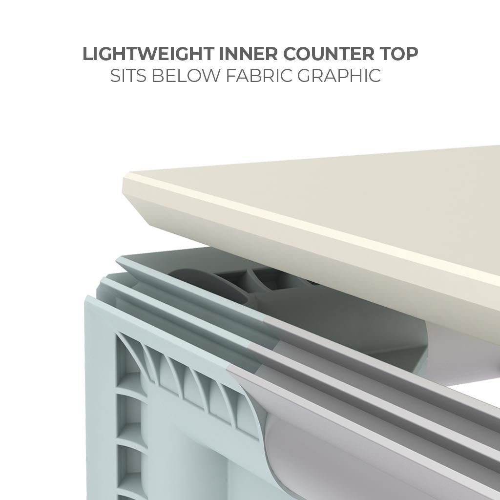 WaveLight® Casonara SEG Light Counter Display - 200M 6.5ftW - Blitz Sign & Displays
