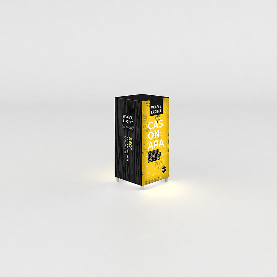 WaveLight® Casonara SEG Light Counter Display - 50M 1.5ftW - Blitz Sign & Displays