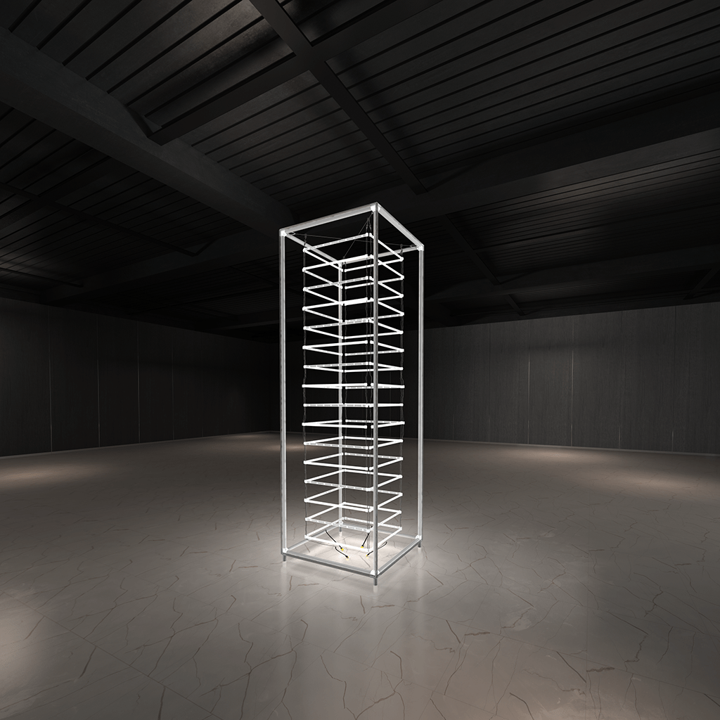 WaveLight® Casonara Tower Light Box Display - 100M 10ft x 3ft x 3ft - Blitz Sign & Displays