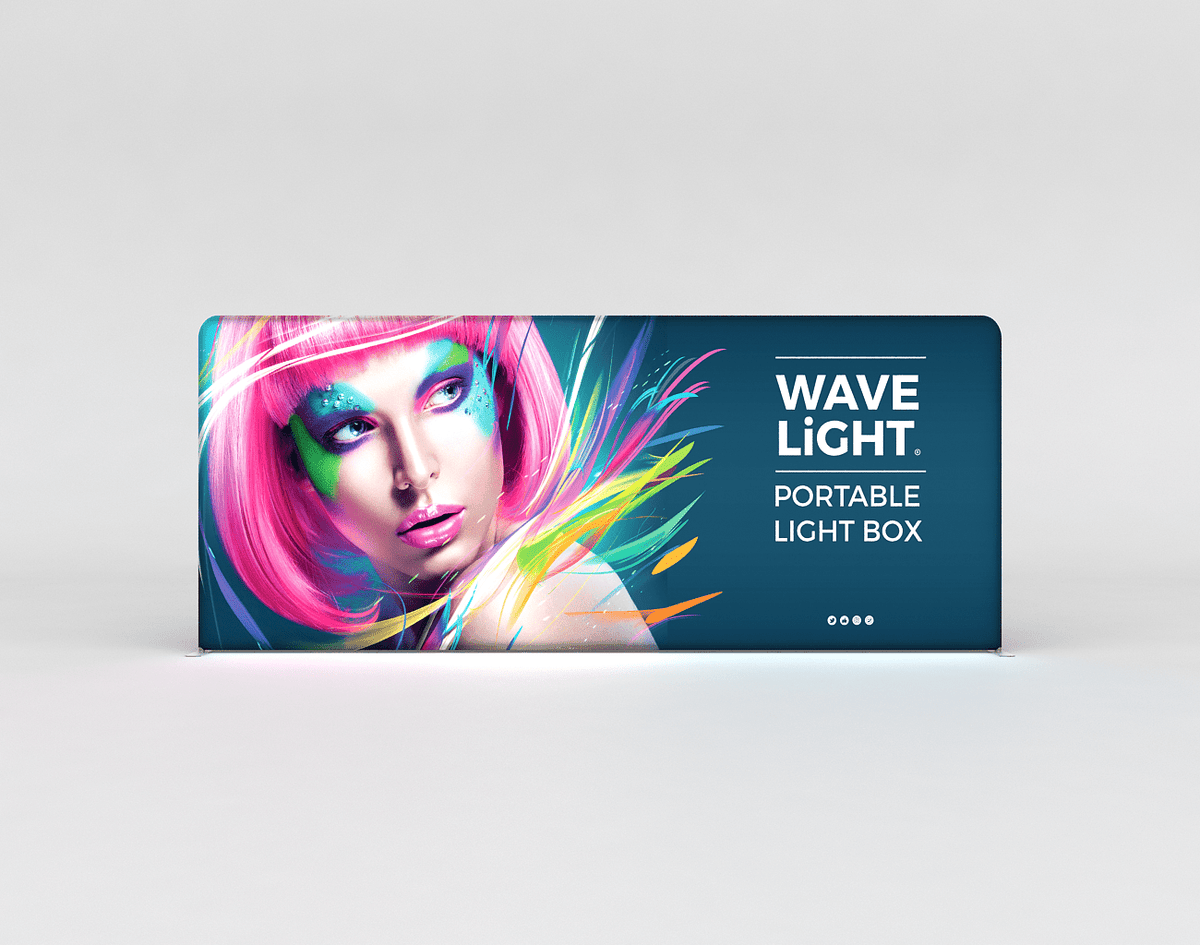 WaveLight® LED Backlit Display - 18.5ft - Blitz Sign & Displays