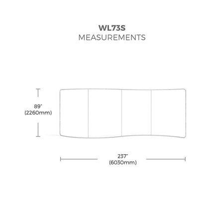 WaveLine® Display 20ft S - Curve - Blitz Sign & Displays
